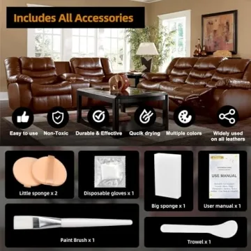 Leather Recoloring Balm - Dark Brown Repair Kit