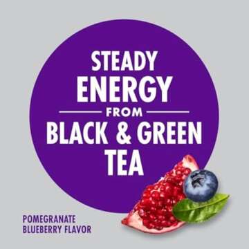 V8 +Energy Pomegranate Blueberry Juice Energy Drink, 8 fl oz Can (24 Pack)