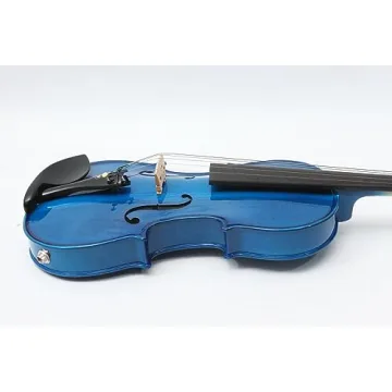 Yinfente 5 String Acoustic Electric Violin Maple Spruce Ebony Blue