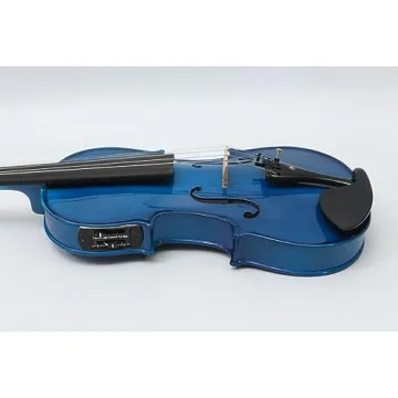 Yinfente 5 String Acoustic Electric Violin Maple Spruce Ebony Blue