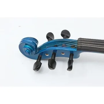 Yinfente 5 String Acoustic Electric Violin Maple Spruce Ebony Blue