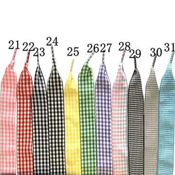 Trendy Plaid Checkered Shoelaces | 2 Pairs for All Shoes