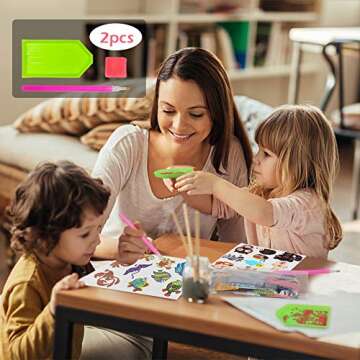 Labeol Diamond Art Kits for Kids Boys and Girls Ages 6-8-10-12 Easy to DIY Creative Diamond Art Sticker Craft by Numbers Kits for Kids and Adult Beginners