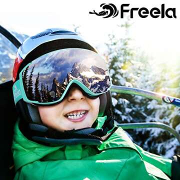 Freela Ski Goggles: Anti-fog UV Protection for Kids & Youth