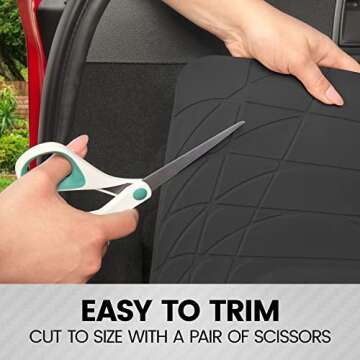 BDK Heavy Duty Rubber Cargo Mat Liner for All Vehicles