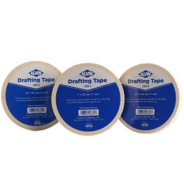 ALVIN Drafting Tape - 3/4 Inches x 60 Yards