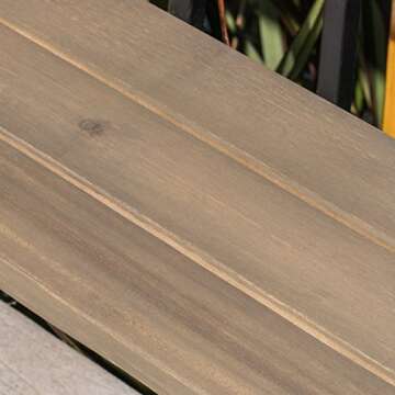 Compact Acacia Wood Balcony Bar Table for Small Spaces