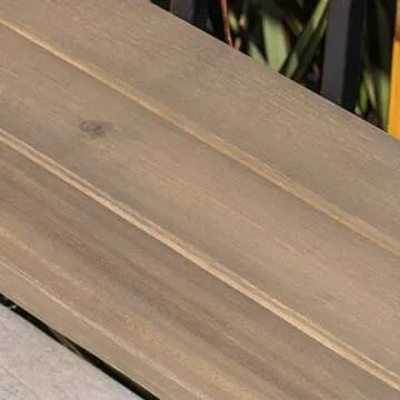 Compact Acacia Wood Balcony Bar Table for Small Spaces