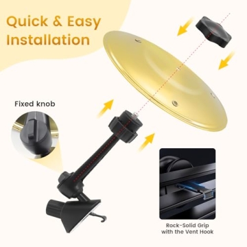 Car Cymbal Air Vent Mini Car Drum Cymbal - Fun & Stylish Car Accessory for Music Lovers