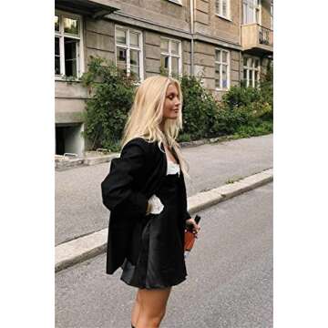 Women Satin Lace Slip Dress Sexy Patchwork Spaghetti Strap Sleeveless Silk Mini Dress A-Black