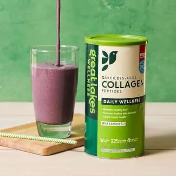 Great Lakes Gelatin, Certified Paleo Friendly, Keto Certified, Collagen Hydrolysate, Peptides, Pasture-Raised Grass-Fed, 16 oz