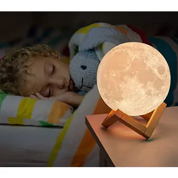 Moon Lamp with Text for Kids and Adults - 16 Colors Adjustable