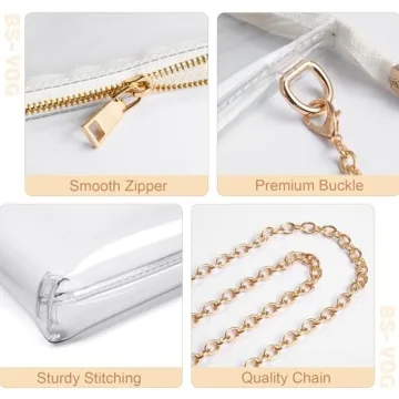 BS-VOG Clear Purse for Women Stadium Approved Stylish
