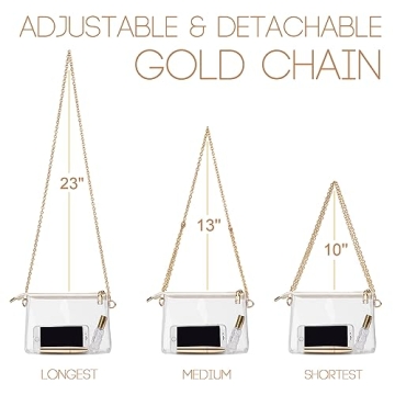 BS-VOG Clear Purse for Women Stadium Approved Stylish