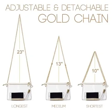 BS-VOG Clear Purse for Women Stadium Approved Stylish