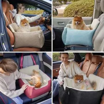Lesure Small Dog Car Seat - Waterproof & Stylish Travel Booster