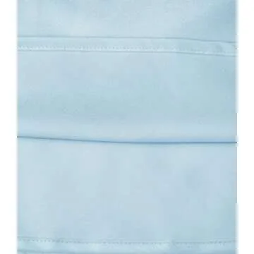 Outoshe Women's Satin High Waisted Maxi Skirt in Baby Blue