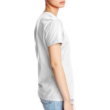 Stylish Hanes Long Sleeve T-Shirt for Women - White