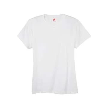 Stylish Hanes Long Sleeve T-Shirt for Women - White