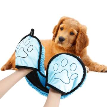 UTFDXU Absorbent Dog Towel, Microfiber Quick Drying Towel, Dog Bath Towel for Puppies, Super Absorbe...
