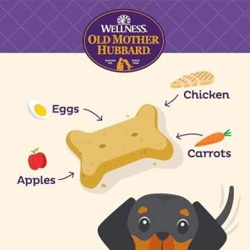 Wellness Old Mother Hubbard Chick'N'Apples Dog Biscuits, Natural, Training Treats, Chicken & Apples ...