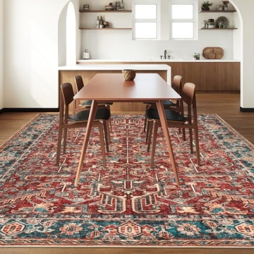 Valenrug Washable 8x10 Rug - Stylish & Easy Care