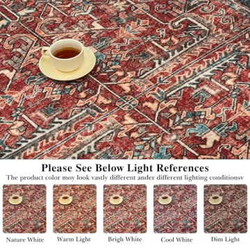 Valenrug Washable 8x10 Rug - Stylish & Easy Care