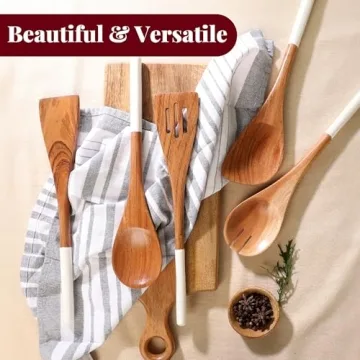 Folkulture Wooden Spoon Set - Eco-Friendly Kitchen Utensils