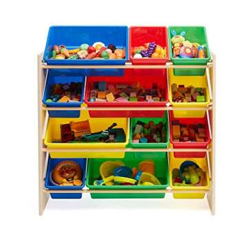 Kids Toy Storage Organizer with 12 Colorful Bins
