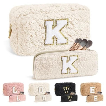 YOOLIFE Valentines Day Gifts for Her, Letter Makeup Bag Monongram Makeup Bag Gifts for Teen Girls Da...