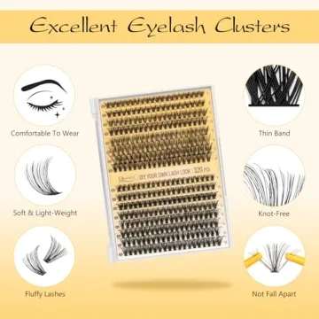 QUEWEL Lash Extension Kit - 320 Pcs of 30D+40D Lashes