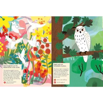 Birds of the World Sticker Activity Book for Kids