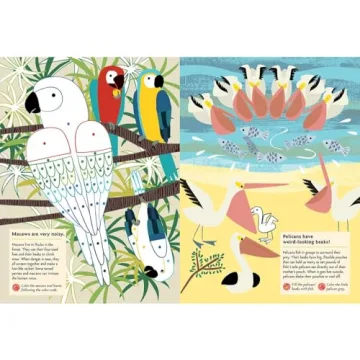 Birds of the World Sticker Activity Book for Kids