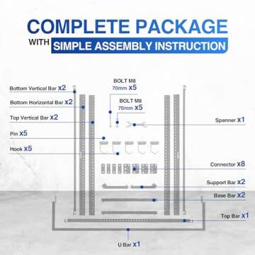 Yes4All Freestanding Bike Storage Rack, 300 Lbs 5 Levels Sturdy Steel Vertical Bike Rack, Bike Racks for Home and Garage Organizer, Indoor/Outdoor Bike Storage Rack