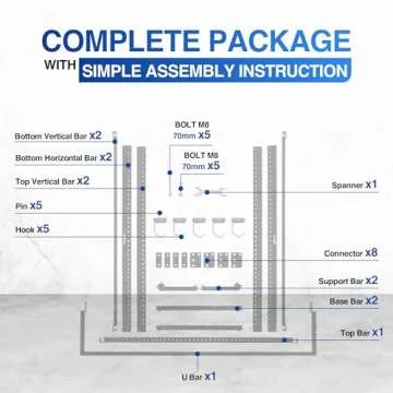 Yes4All Freestanding Bike Storage Rack, 300 Lbs 5 Levels Sturdy Steel Vertical Bike Rack, Bike Racks for Home and Garage Organizer, Indoor/Outdoor Bike Storage Rack