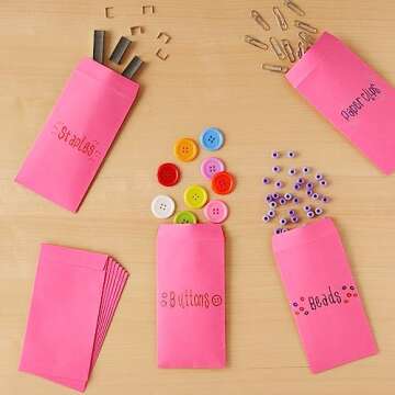 100 Pink Money Envelopes for Budgeting and Gifting