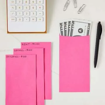 100 Pink Money Envelopes for Budgeting and Gifting