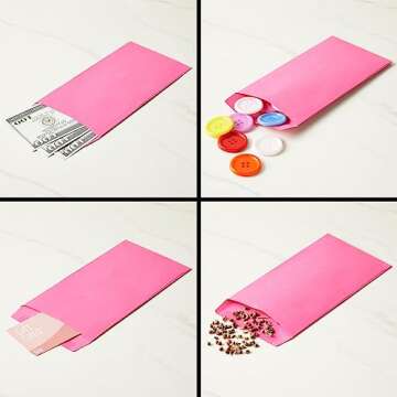100 Pink Money Envelopes for Budgeting and Gifting