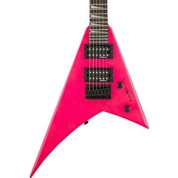 Jackson JS1X Dinky Minion Electric Guitar in Neon Pink