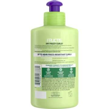 Garnier Hair Care Fructis Curl Nourish Shampoo, Conditioner, and Butter Cream Leave In Conditioner, ...