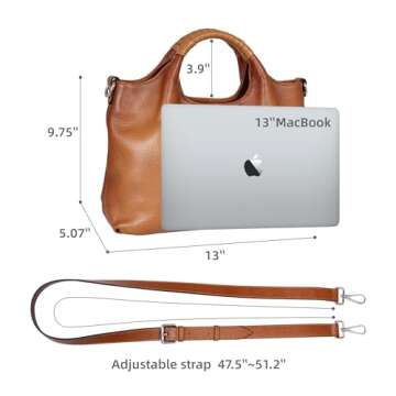 Iswee Satchel Bags for Women Purses and Handbags Shoulder Bag Hobo Crossbody Tote Bags Designer Purse Top Handle Ladies Pocketbook (Sorrel)