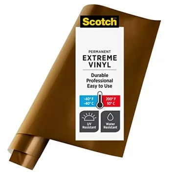 Scotch Extreme Premium Vinyl, 12 x 24 in, Perfect For Outdoor and Automotive Projects, Holds Securel...