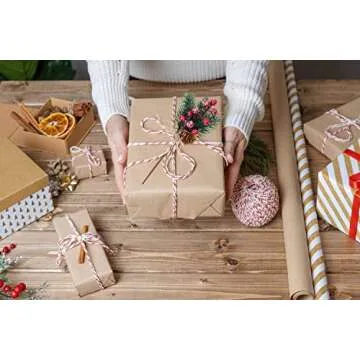 KLEWEE 10 PCS Christmas Berry Picks Glitter Christmas Picks and Sprays Artificial Pine Branches with Red Berry Stems Pine Cones Christmas Greenery for Crafts, Holiday Décor, Wreaths Xmas Decorations