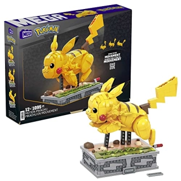 Mega Pokémon Building Set: Motion Pikachu - 1092 Pieces