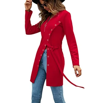 Stylish Zip-Up Long Sleeve Tunic Blouse for Women