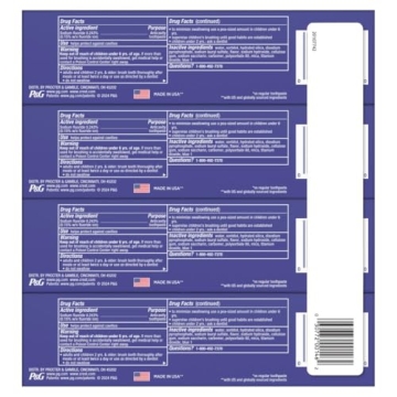 Crest 3D White Advanced Luminous Mint Teeth Whitening Toothpaste, Crest Toothpaste, 3.7 oz Pack of 4 - Helps Remove Surface Stains, Whitens Teeth, Strengthens Tooth Enamel, Protects Against Cavities