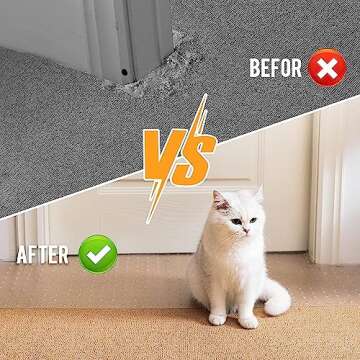 Uross Carpet Protector for Pets - Cat Carpet Protector for Doorway, Anti Scratch Under Door Cat Scra...