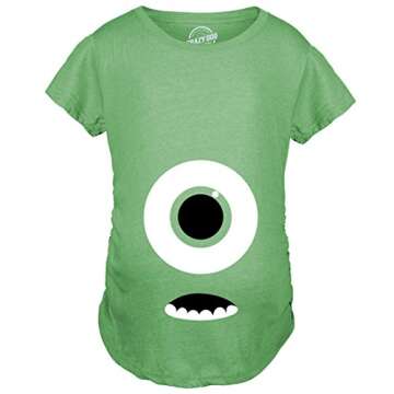 Crazy Dog Womens Maternity Monster Halloween Novelty T Shirts Soft Comfortable Funny Shirts for Moth...