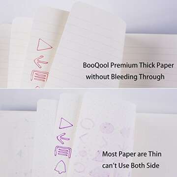 2 Pack Classic Ruled Notebooks/Journals - Premium Thick Paper Faux Leather Writing Notebook, Black, ...