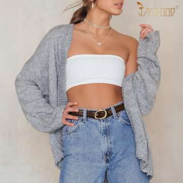 JASGOOD Stylish Leather Belt for Women with Unique Buckle